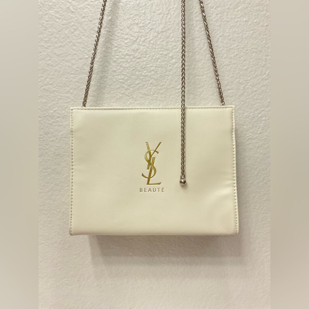 Yves Saint Laurent White Cosmetic Bag - Picture 2 of 9